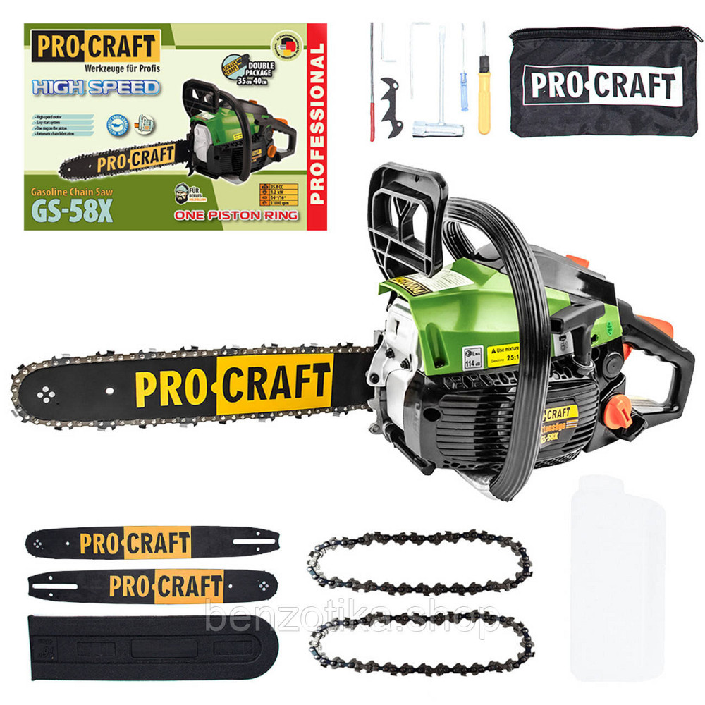 Бензопила Procraft GS-58X Київ - фото 1