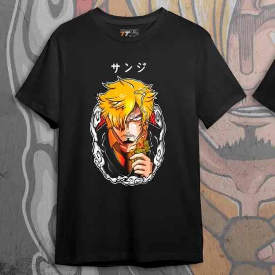 Футболка для подростка мальчика с принтом Ван Пис Санджи Размер 160 Anime10029 Днепр