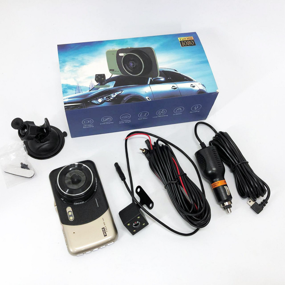 Автомобільний відеореєстратор X600 LCD 4 Angel Lens камери 1080P Full WX-399 HD TF Київ - фото 5