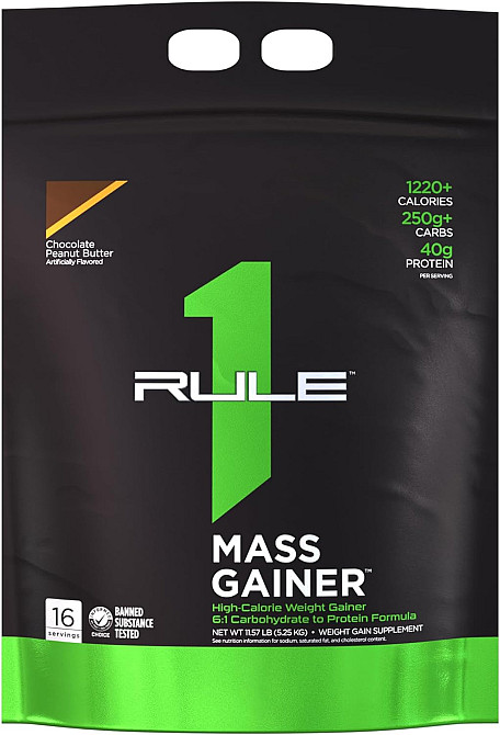 Гейнер Rule One Mass Gainer 5.25 kg (Chocolate Peanut Butter) Луцк - изображение 1