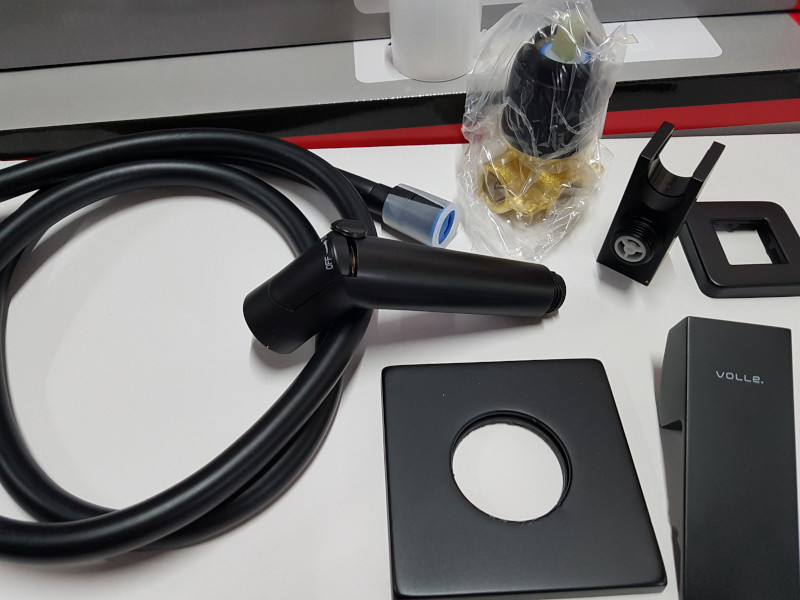 Гигиенический набор скрытого монтажа VOLLE SISTEMA L de la noche 1511.160104 черний Киев - изображение 3