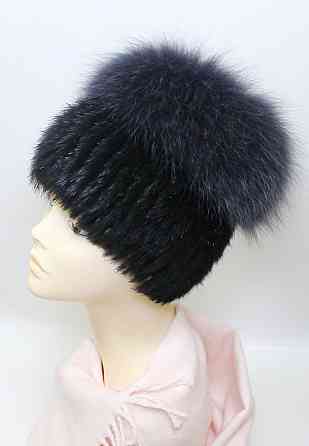 Шапка меховая женская кубанка Сюзанна Графитовый Харьков