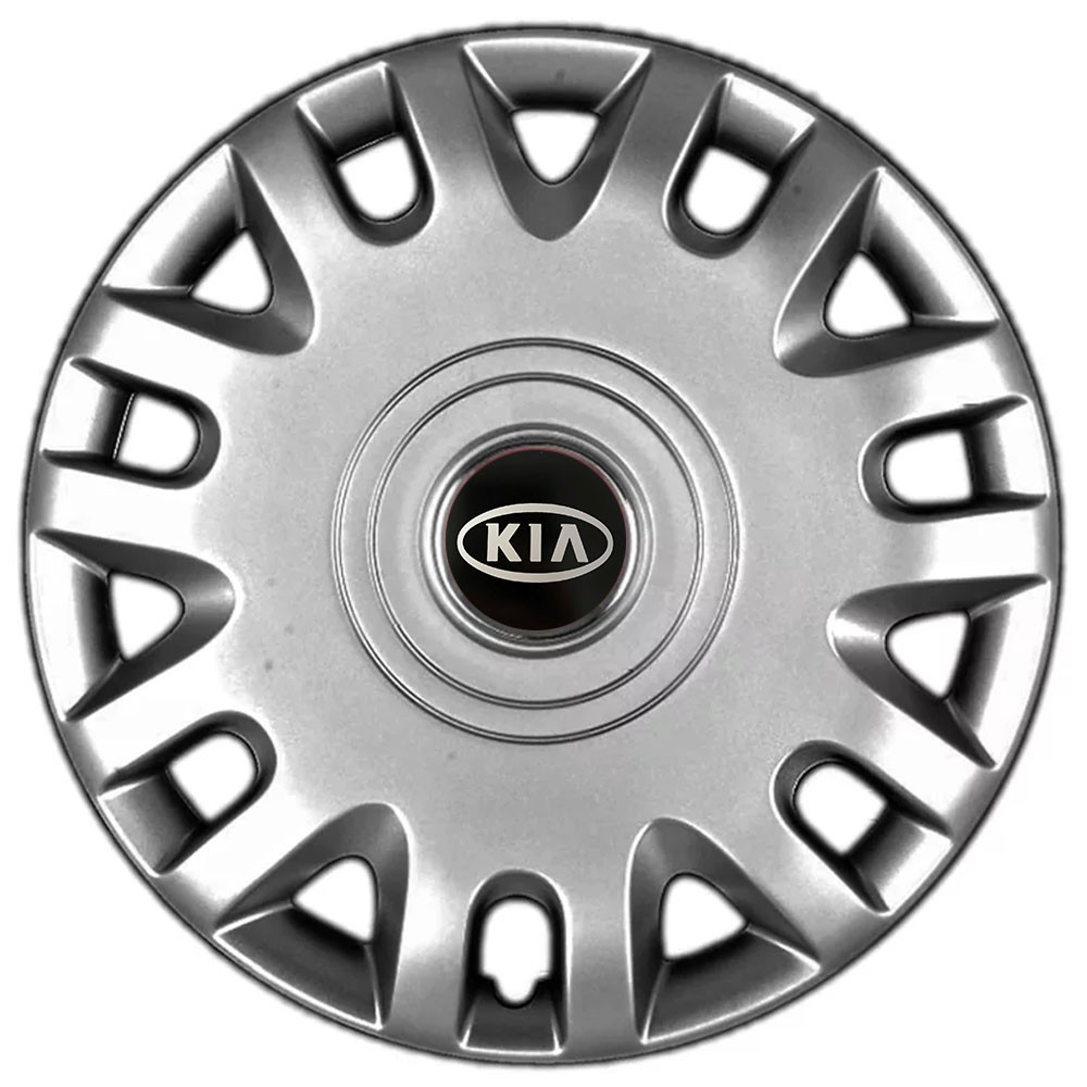 Автомобильные модельные колпаки R15 Kia 333 4шт, SJS, серебряные Киев - изображение 1