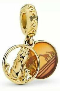 Срібна підвіска-намистина Пандора  "Король лев Сімба і Муфаса" в позолоті   768639C01 MasterSem Київ - фото 1