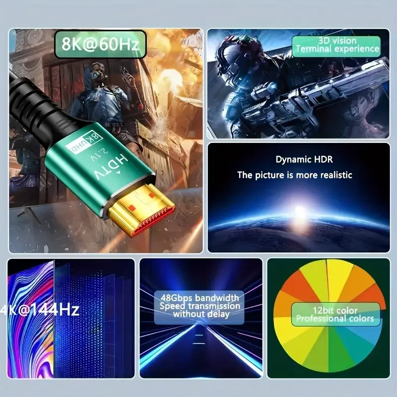 Премиум HDMI кабель 1.5 м для 8K UHD видео Киев - изображение 6