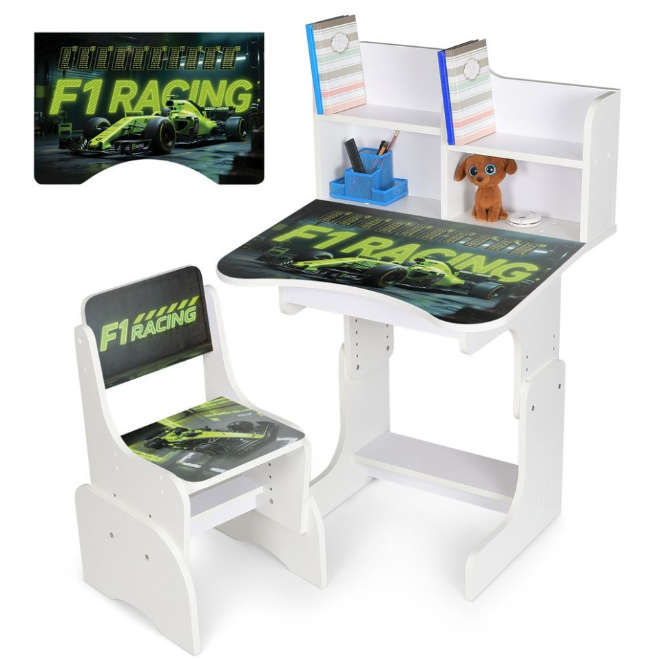 Дитяча парта N 2071-30-1 висота 3 положення, зі стільчиком Вінниця - фото 1