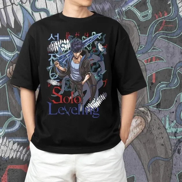 Футболка для подростка мальчика с принтом 140olo Leveling 140ung Jin-Woo 5 Размер 160 Anime10910 Днепр - изображение 4