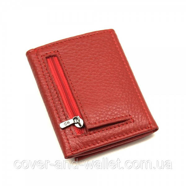 Жіночий міні гаманець із натуральної шкіри червоного кольору MD 610 Київ - фото 7