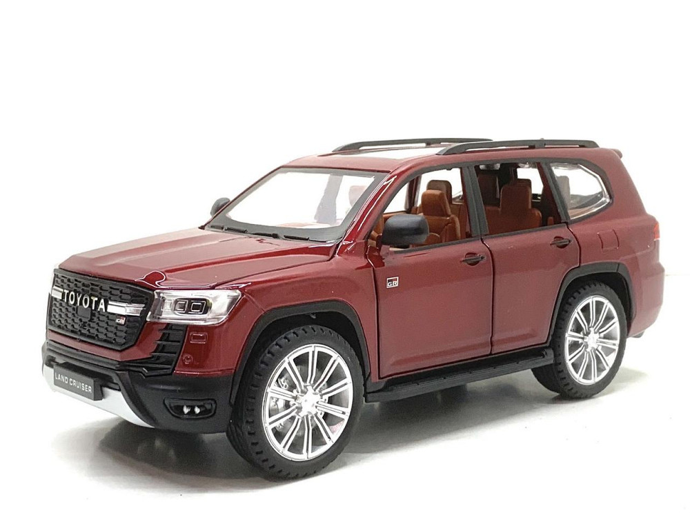 Машина Автосвіт Toyota Land Cruiser інерційна відчиняються двері капот багажник 20 см 1:24 Бордова (AP-2034) Чернігів - фото 1