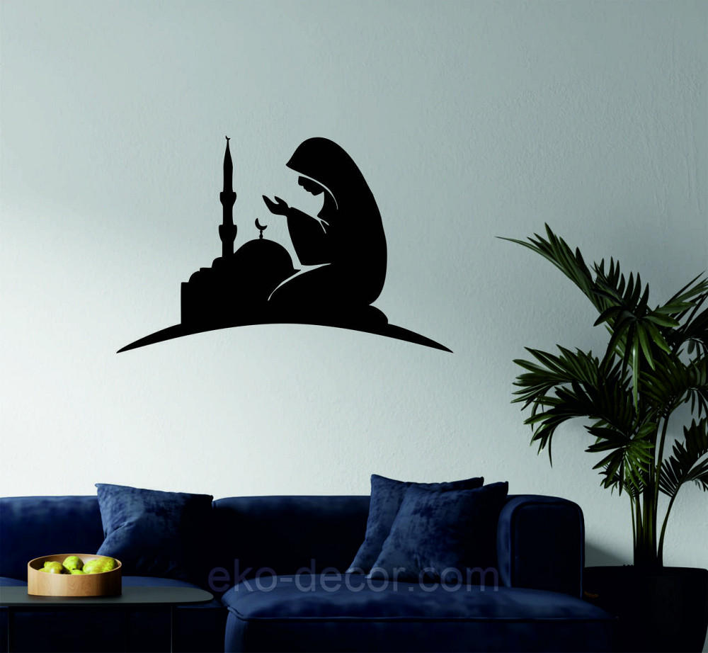 Декоративне настінне Панно «Іслам» Декор на стіну 110*71 см, Чорний Київ - фото 1