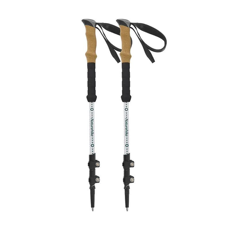 Трекинговые палки Naturehike 7075 CNH22DS002, 135 см, белый, 2 шт. Ровно - изображение 1