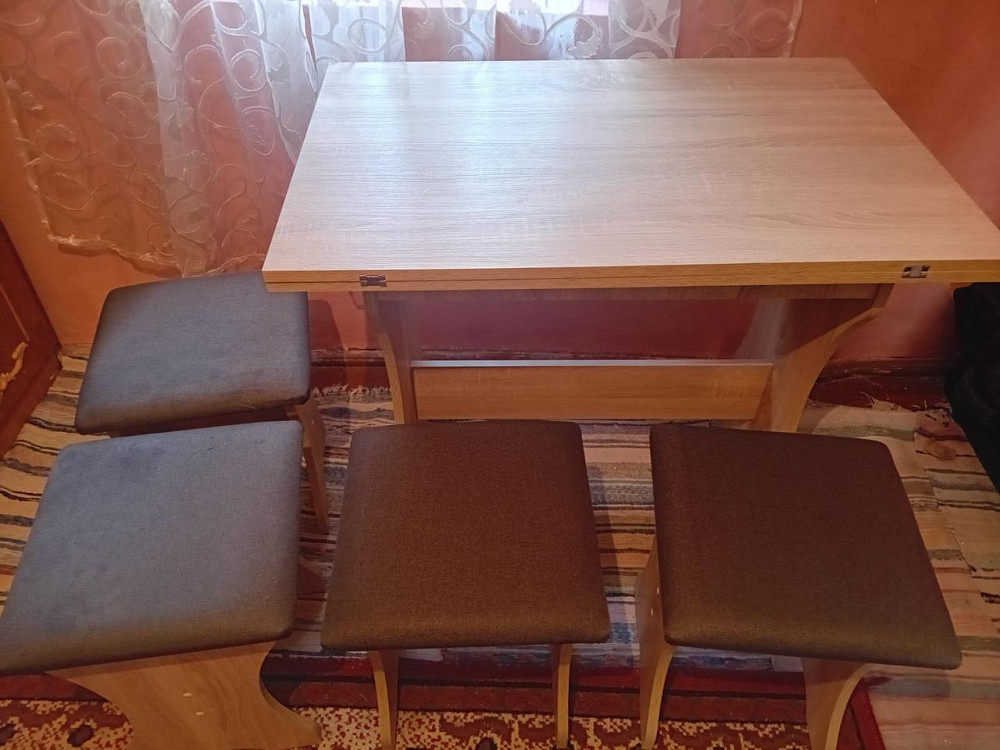 Стіл для кухні - розкладний Ш89хГ59хВ76 см - Вільха Львів - фото 6