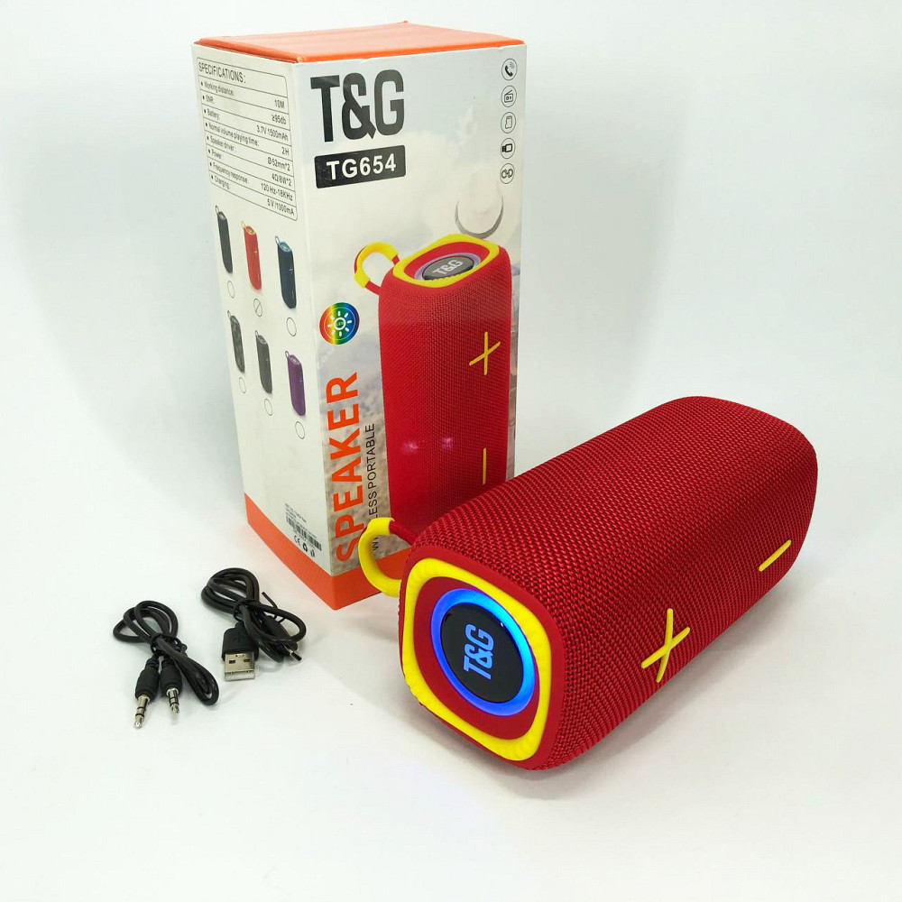 Bluetooth колонка з різнокольоровим підсвічуванням зі стереозвуком, Bluetooth колонка з флешкою WM-32 Львів - фото 10