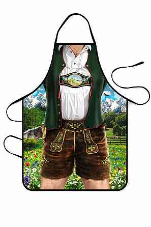 Фартух з приколом Баварський костюм 75 на 60 см різнобарвний Київ