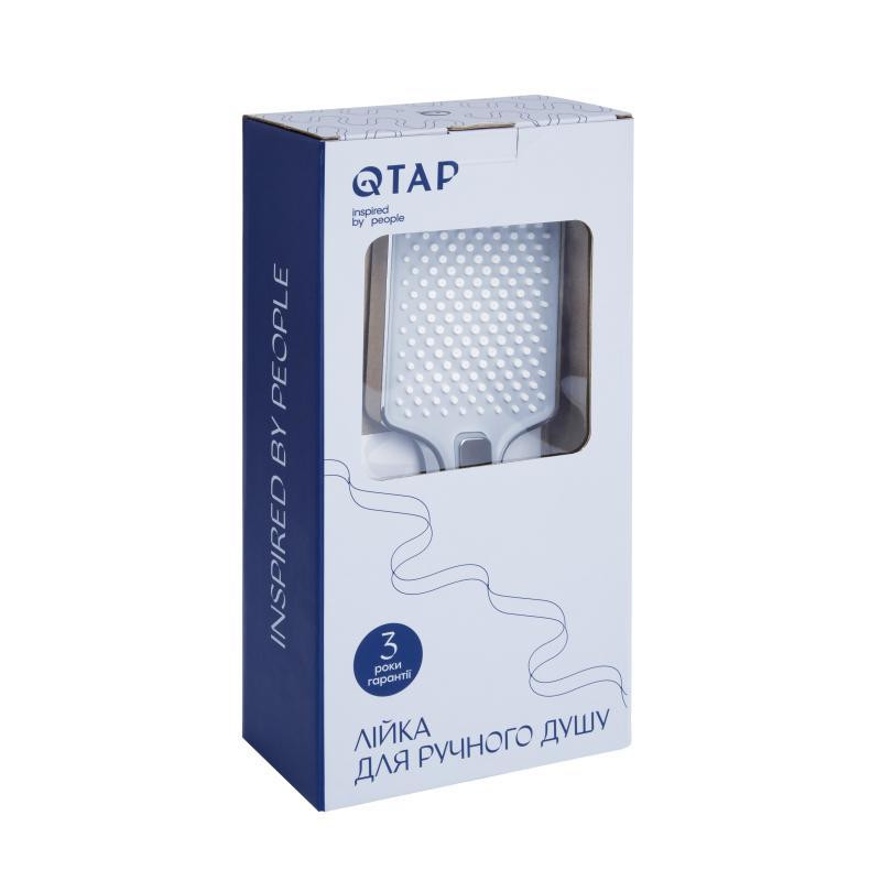 Лейка для ручного душа Qtap Rucni 140x95 мм прямоугольная QTRUC125CRM45958 Chrome Харьков - изображение 4