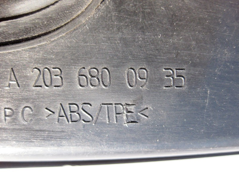 Mercedes-Benz  A2036800935 9051 Накладка чорна заднього лівого дверного отвору з хромом C-Class W203 Одеса - фото 3