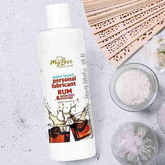 2в1 лубрикант та масажний гель - MyLove Aroma Series Intim&Massage Rum, 300 мл Sex Aura Київ