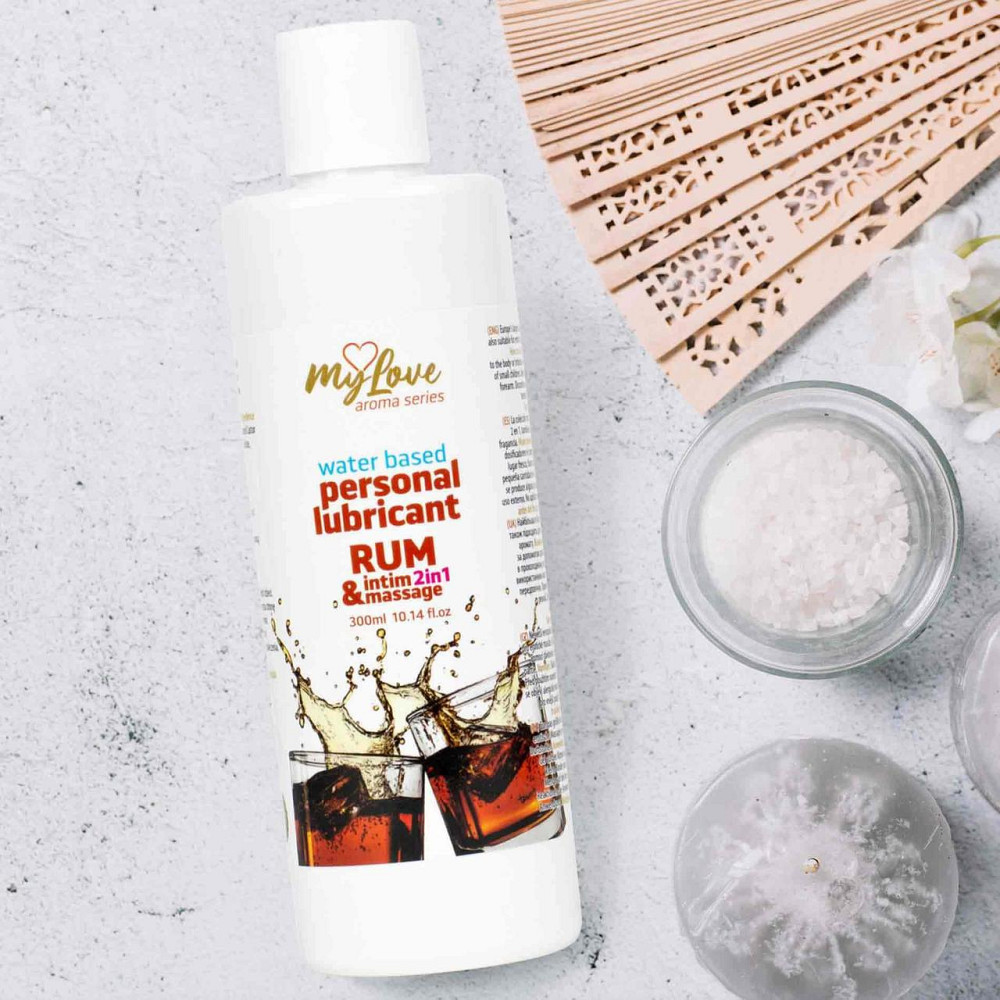 2в1 лубрикант та масажний гель - MyLove Aroma Series Intim&Massage Rum, 300 мл Sex Aura Київ - фото 3