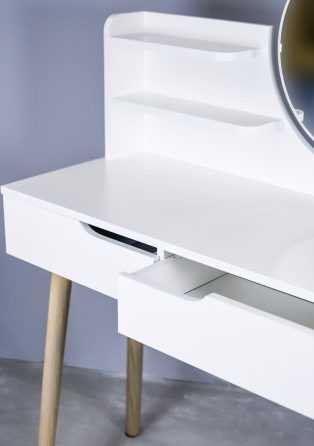 Туалетний столик Jumi Scandi з шухлядами, білий Київ