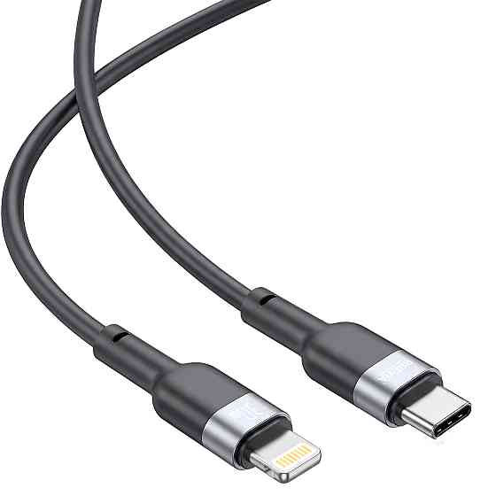 Кабель Brevia Type-C to Lightning 30W 1,2м, чорний ZIP (52120BCLZ1) Львів