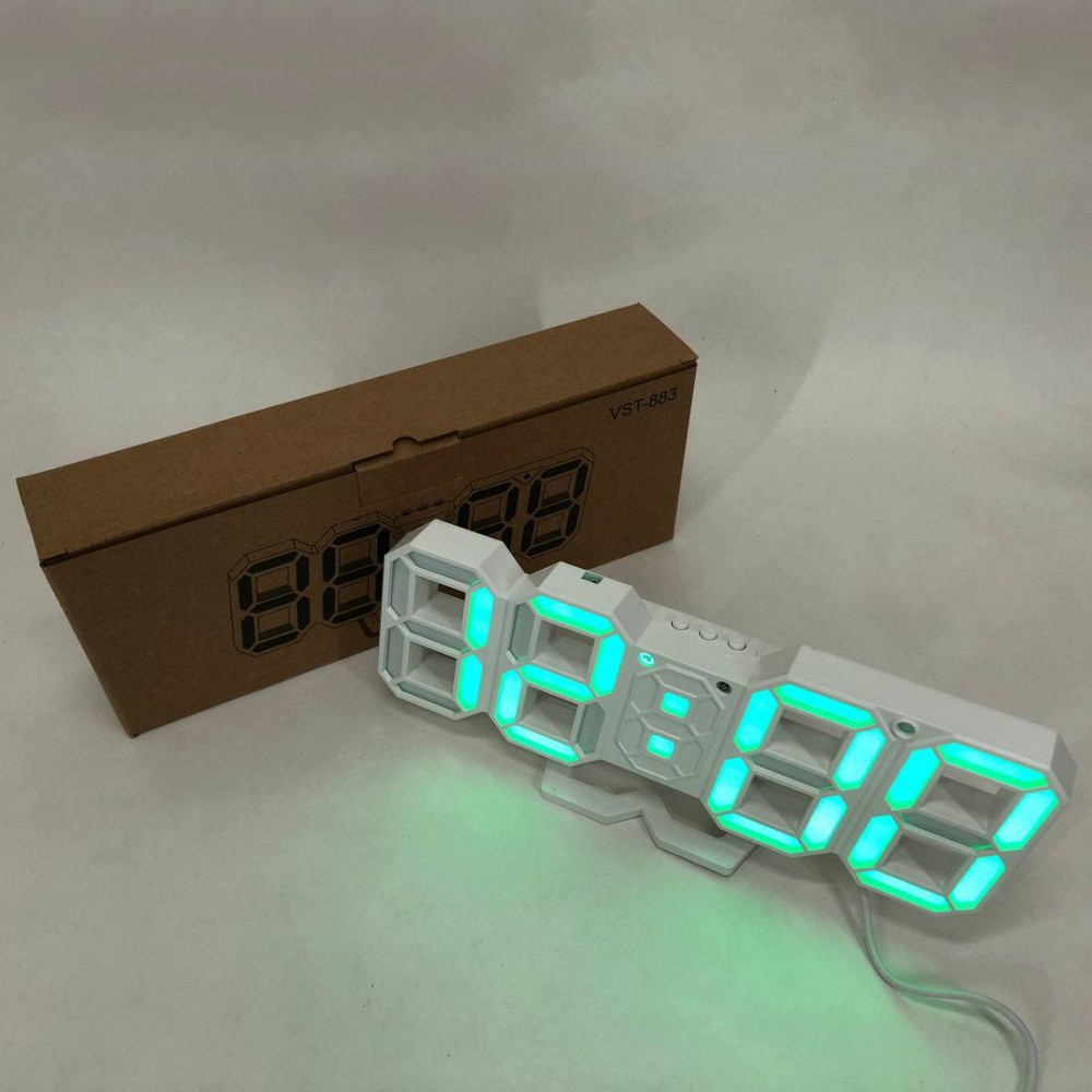 Настільний електронний цифровий годинник VST-883, Годинник мережевий електронний світловий настільний DX-70 Київ - фото 4