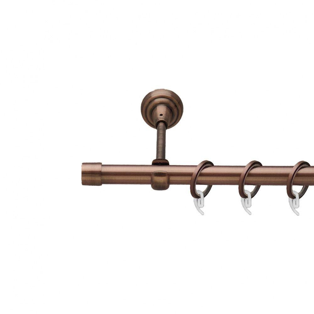 Карниз Orvit Заглушка металевий однорядний відкритий гладка труба кільце фасонне металеве  Мідь 19 мм 200 см (00-00011816) Львів - фото 1