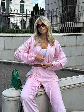 Жіночий велюровий костюм із плюш велюру Рожевий 42/46 Харків