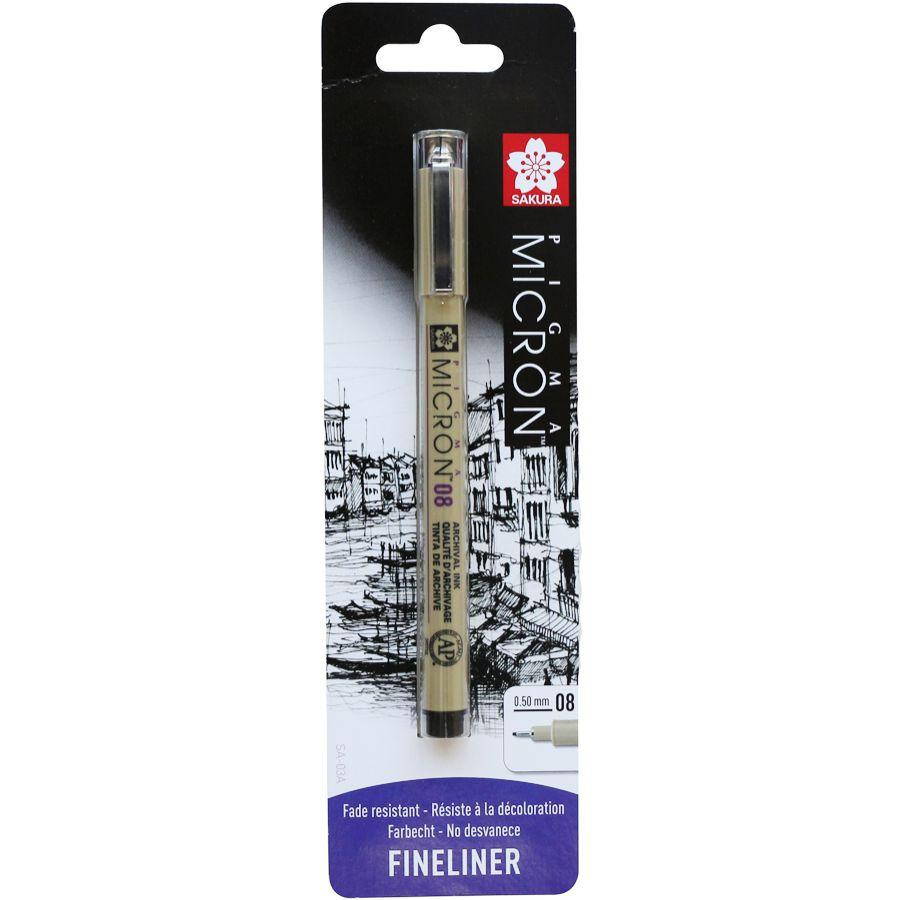 Лайнер PIGMA Micron (0.8) 0,5мм Чорний Sakura Київ - фото 1