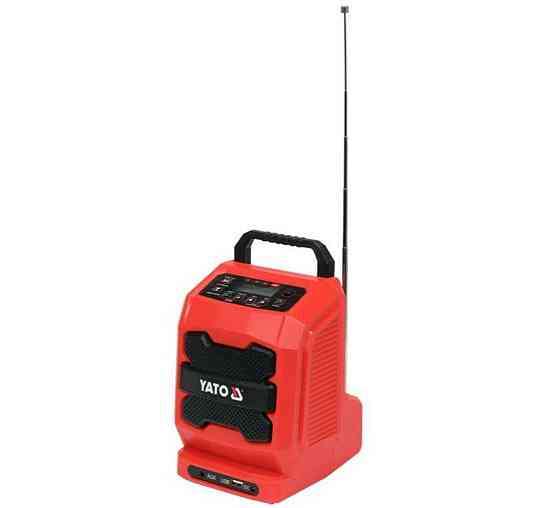 Радіо від електромережі- 230 В і акумулятора Li-Ion 18 V YATO гучномовець- 3 Вт, частоти FM, AM, Blu Одесса