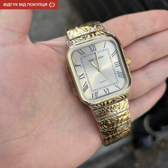 Часы мужские наручные Aocasdiy Vintage (Золотистый) Винница - изображение 4