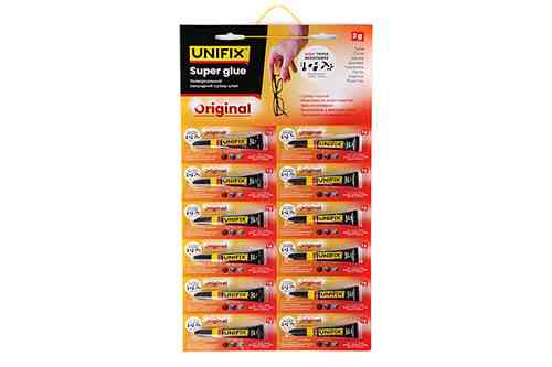 Суперклей 2 г (планшет 12 шт.) UNIFIX Рівне