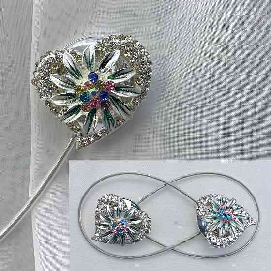 Магніти для штор та гардин "Amour" набір 2 шт Різнокольоровий (81-227) Київ