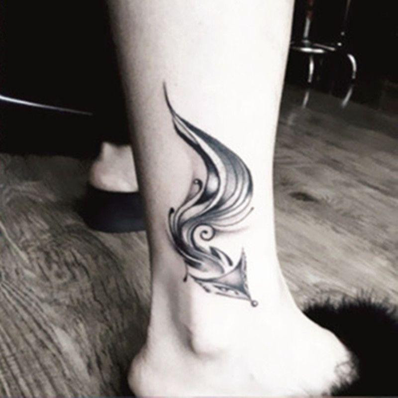 Тату переводка Лисиця 10 на 6 см чорний Київ - фото 4