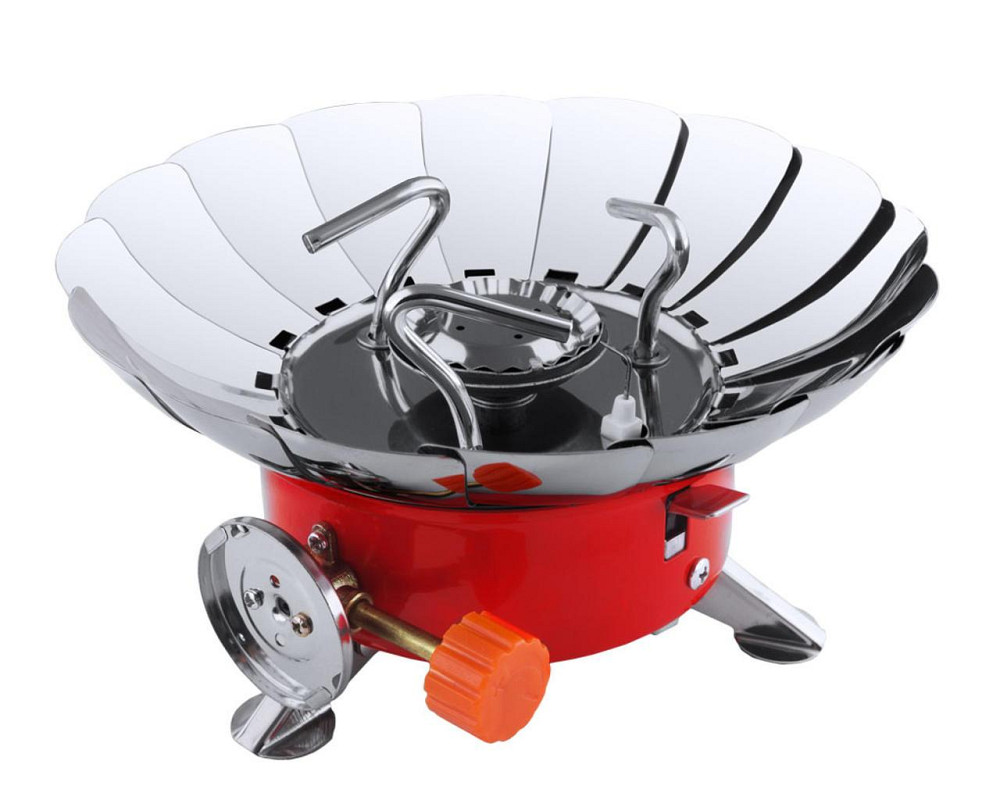 Плита портативна Тюльпан з пелюстками від вітру (діаметр 13 см) у водонепроникному чохлі Полтава - фото 1