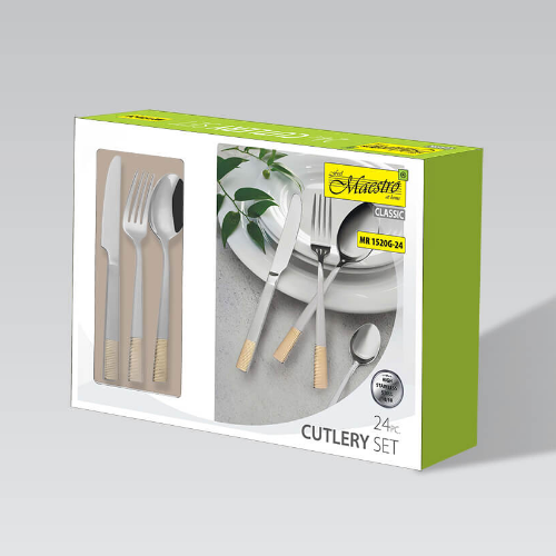 Набір столових приборів 24 предмети золото MR-1520G-24 Maestro Житомир - изображение 3