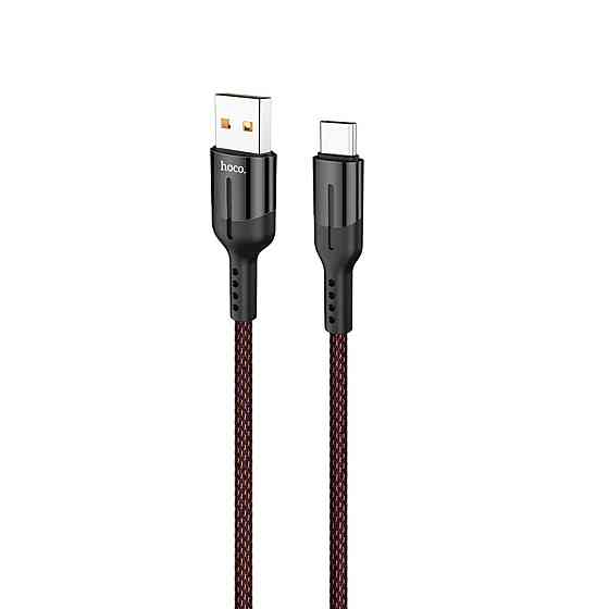 Кабель HOCO U68 Type-C 5A Gusto flash charging data cable Black Киев