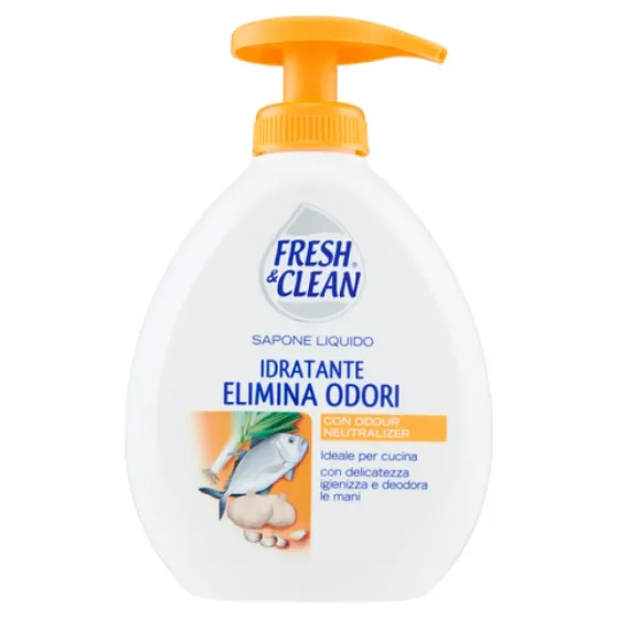 Рідке мило для кухні Fresh&Clean Idratante Elimina Odori, усуває запахи, 300 мл Львів