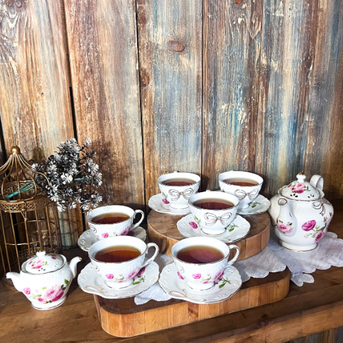 Сервіз чайний Бант 14 предметів (ч.240мл/блюдце d15см*6шт + чайник 1300мл + цукорниця 350мл) S&T Житомир - изображение 4