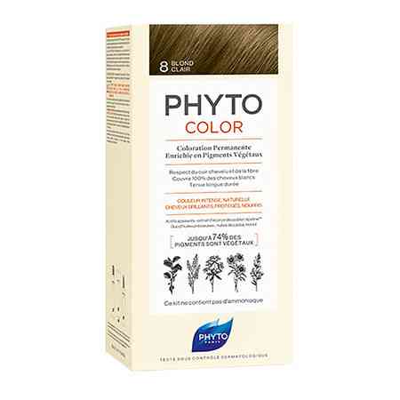 Фіто Фітоколор Безаміачна крем-фарба для волосся Phyto PhytoColor Coloration Permanente 8 Світло-русявий 112 мл Дніпро