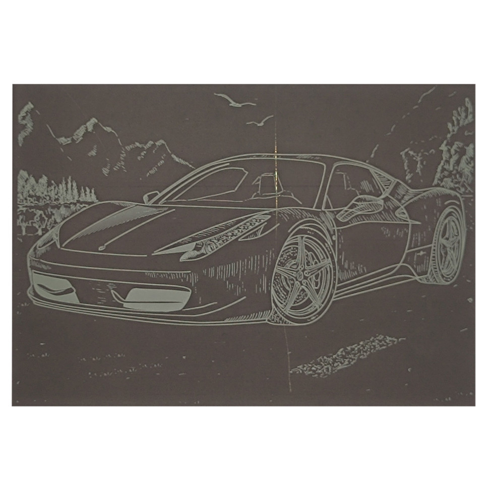 Гравюра А5 "Спорткар" ГрА5з-4 економ варіант у пакеті 21 х 14,8 см Вінниця - фото 1
