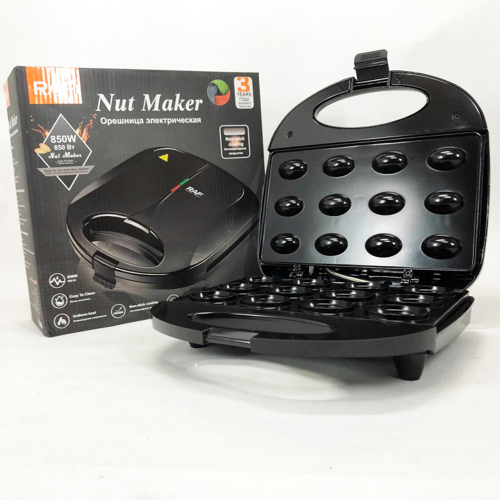 Компактна електрична вафельниця RAF, Мультипекар вафельниця, Потужна вафельниця Електрична QT-72 Івано-Франківськ - фото 10