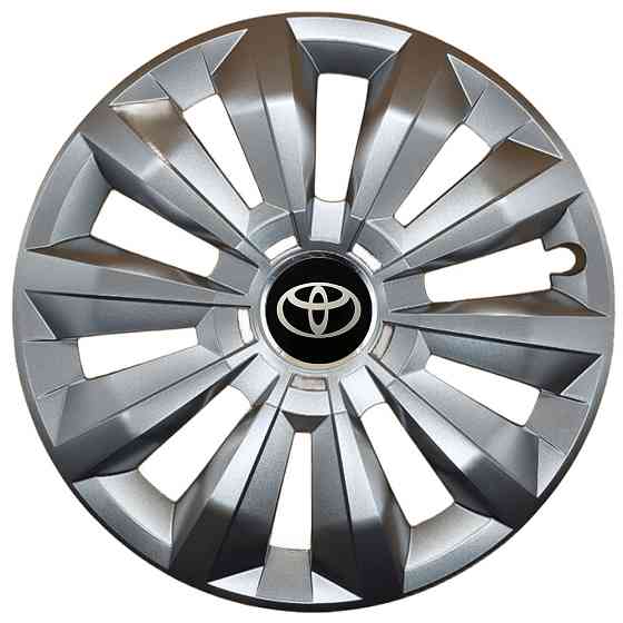 Автомобильные модельные колпаки R16 Toyota 434 4шт, SJS, серебристые Киев