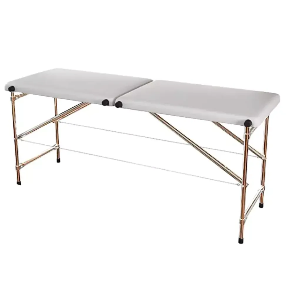 Масажний стіл-кушетка Стандарт Хром Біла Київ - фото 1