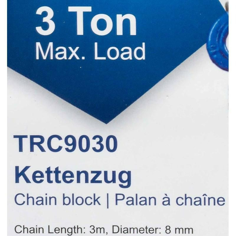 Таль цепная ручная 3т, цепь 3м Scheppach SCH-TRC9030 Одесса - изображение 3
