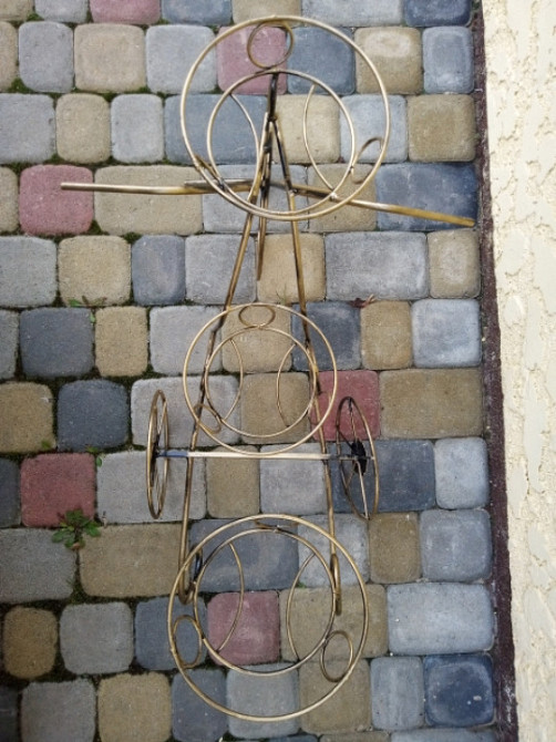 Подставка кованая для цветов «Ровер» на 3 вазона, стойка под цветы, вазон Киев - изображение 5