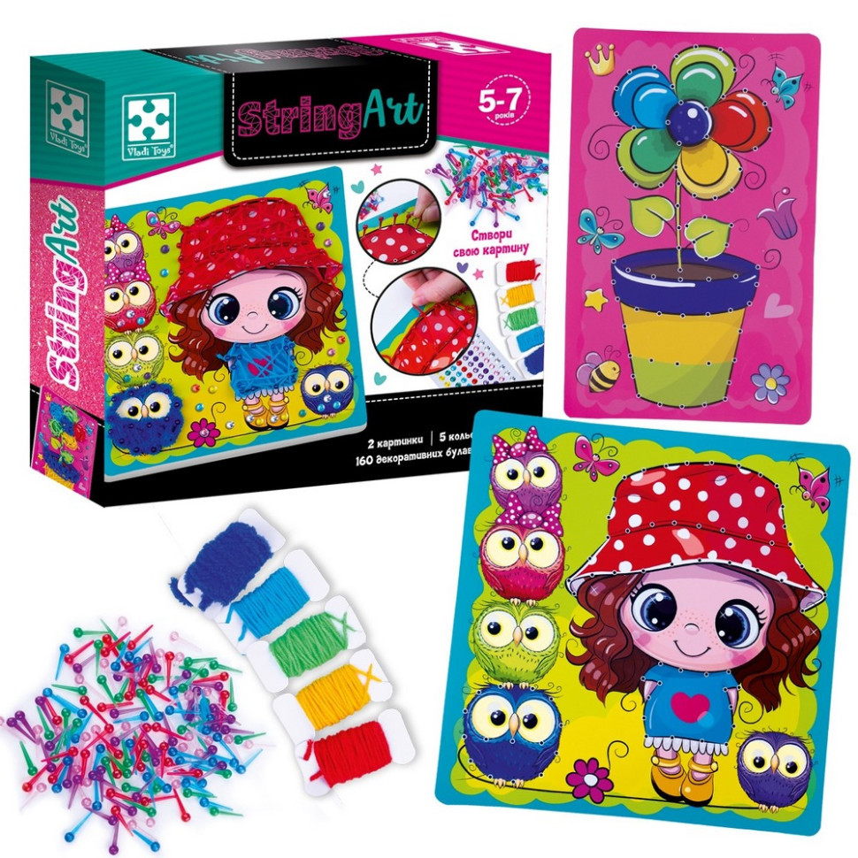 Дитячий набір для творчості "Сонячна прогулянка" VT4501-20, 160 декоративних булавок Вінниця - фото 3