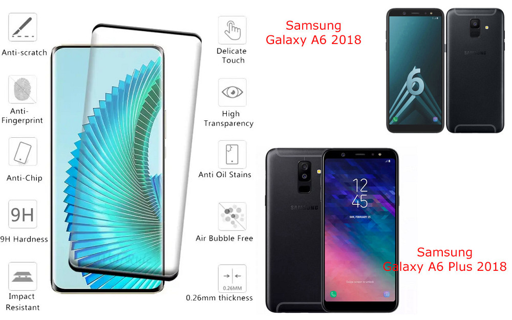 Защитное стекло HyperGlass Pro для Samsung Galaxy A6 2018, Galaxy A6 Plus 2018 – максимальная чувствительность Киев - изображение 2