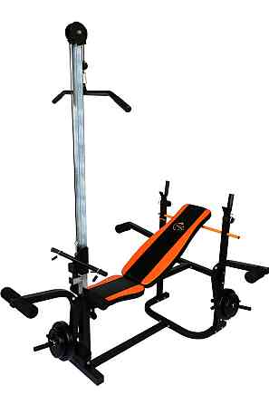 Скамья многофункциональная + Тяга + Парта Скотта Стойки, скамьи для жима и приседаний регулируемая Киев