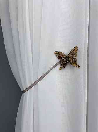 Магніти для штор і гардин Метелик Люсі набір 2 шт Коричневий (81-169) Київ