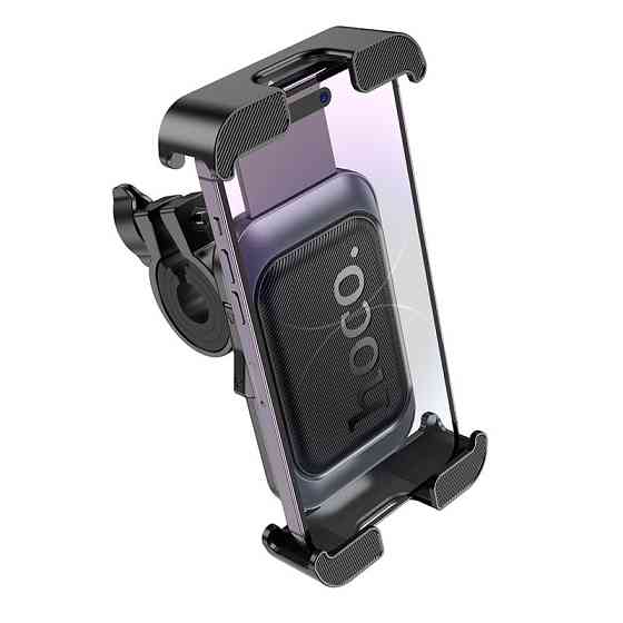Вело/Мото тримач для телефона HOCO H82 Vista bicycle Motorcycle Universal holder Black Metal Gray Одеса